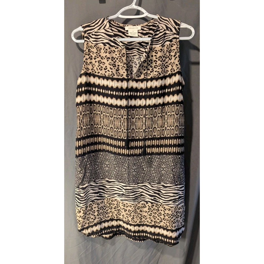 beach lunch lounge Dress Sleeveless Small Animal Print